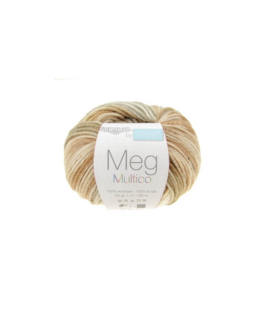 Fil à tricoter Meg Multico – Doux & Résistant – 50g - 130 m
