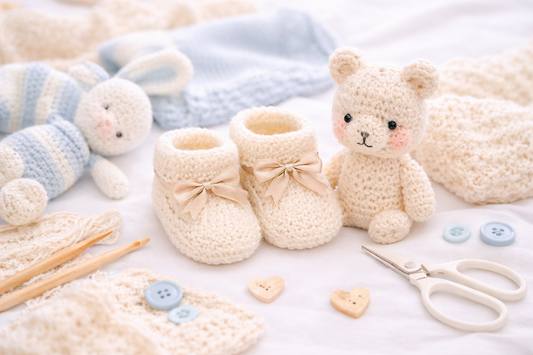 Pelotes de fils doux pour tricoter et crocheter des vêtements de bébé