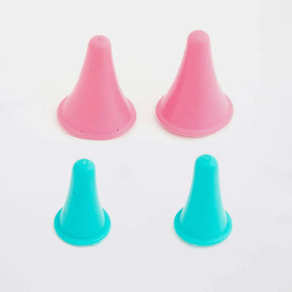 Embouts de protection pour aiguilles à tricoter – Taille S & L – Rose & Bleu