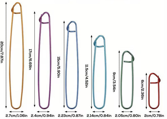 Ensemble arrêtés-mailles 6 pièces