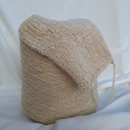 Fil à tricoter Susanna – 30% Cachemire, 65% Laine vierge, 3% Lurex, 2% Polyamide – avec sequins transparents  - 100 gr