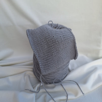 Fil à Tricoter Crystal – 80% Laine Vierge, 20% Soie – Couleur Gris 100gr