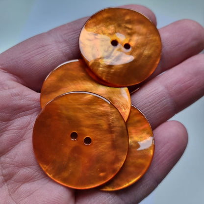 Bouton en Nacre Agoya –  – 2 Trous – 15 mm  18 mm 22 mm 27 mm 35 mm– Brillant et Naturel