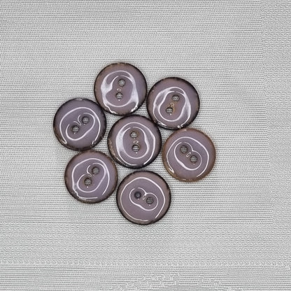 Boutons 15 mm Natural coconut