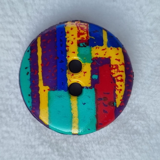 Boutons : 18 mm  polyamide 2 trous multicolore