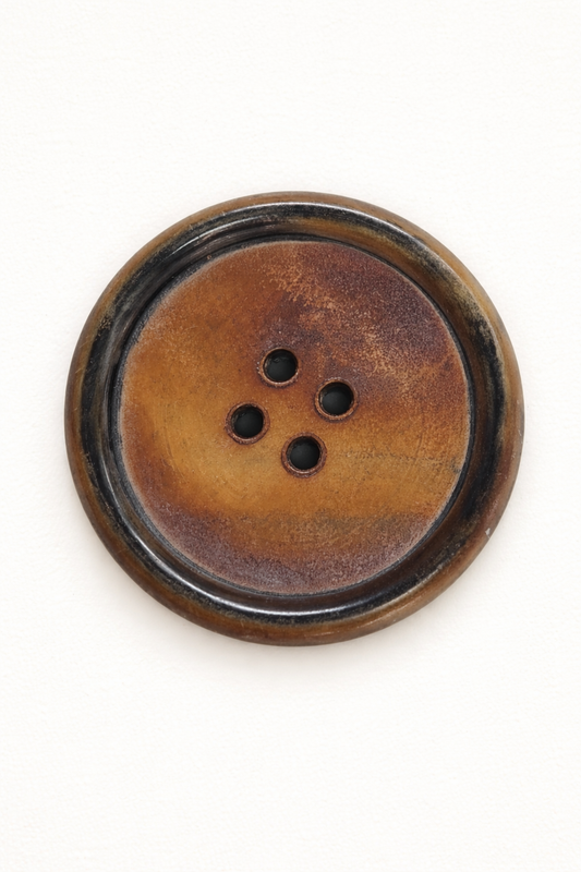 Boutons en corne naturelle  – 4 tailles (15 mm 22 mm 25 mm 35 mm) – boutons marron effet naturel