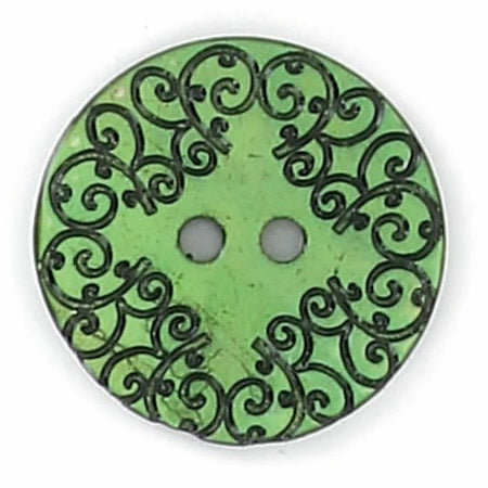 Boutons 2 Trous, Nacré, Gravure Laser Vernie – Tailles 18 mm, 22 mm, 27 mmm, 34 mm