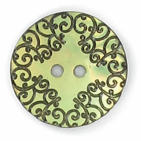 Boutons 2 Trous, Nacré, Gravure Laser Vernie – Tailles 18 mm, 22 mm, 27 mmm, 34 mm
