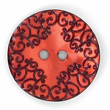 Boutons 2 Trous, Nacré, Gravure Laser Vernie – Tailles 18 mm, 22 mm, 27 mmm, 34 mm