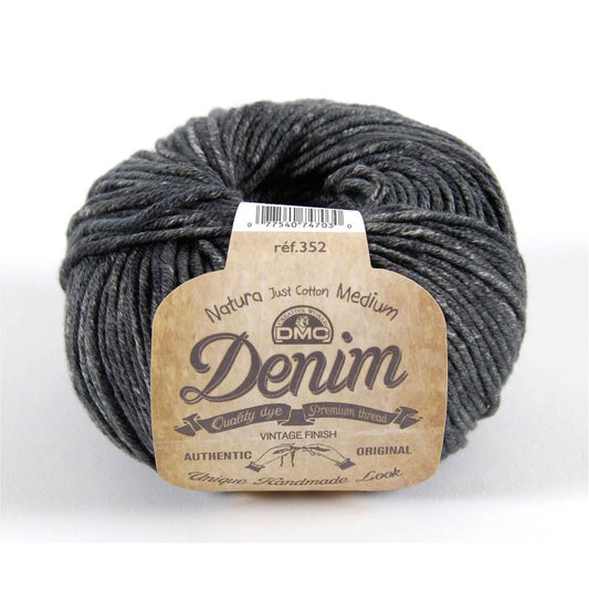 Fil coton pas cher DMC Natura Denim 50g- 75 m – fil coton pour tricot et crochet