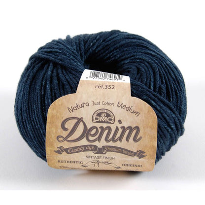 Fil coton pas cher DMC Natura Denim 50g- 75 m – fil coton pour tricot et crochet