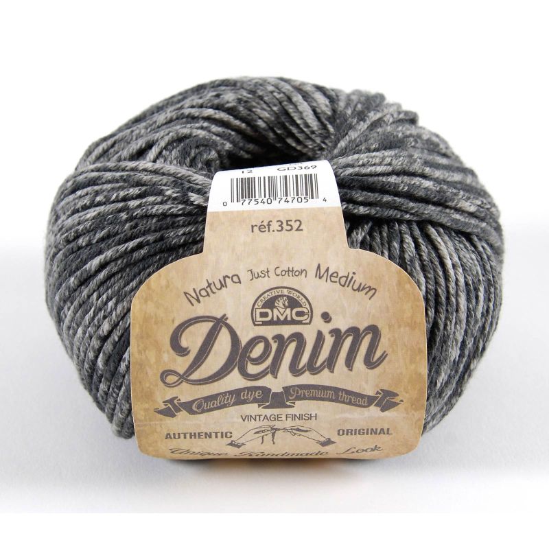 Fil coton pas cher DMC Natura Denim 50g- 75 m – fil coton pour tricot et crochet