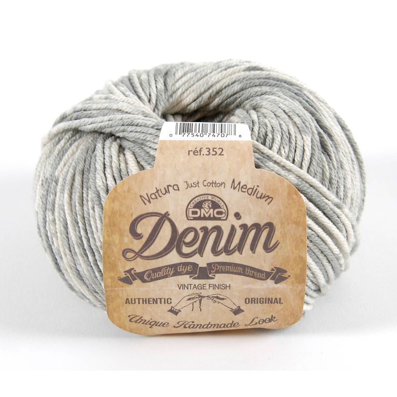 Fil coton pas cher DMC Natura Denim 50g- 75 m – fil coton pour tricot et crochet