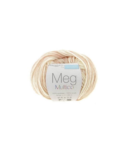 Fil à tricoter Meg Multico –  Doux & Résistant – 50g  - 130 m