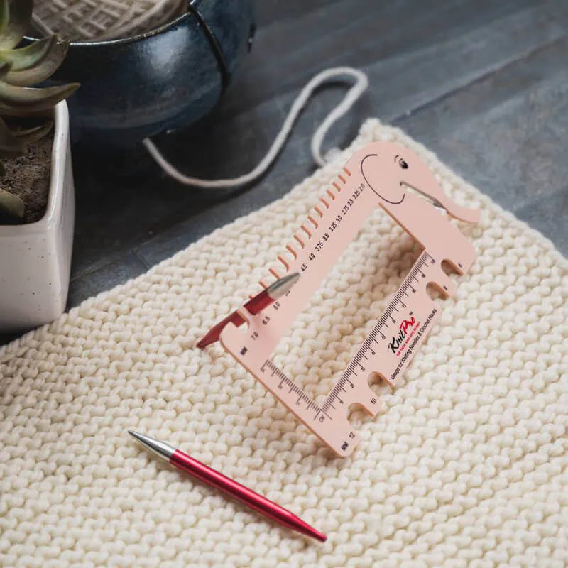 Jauge tricot multifonctions "Éléphant " KnitPro