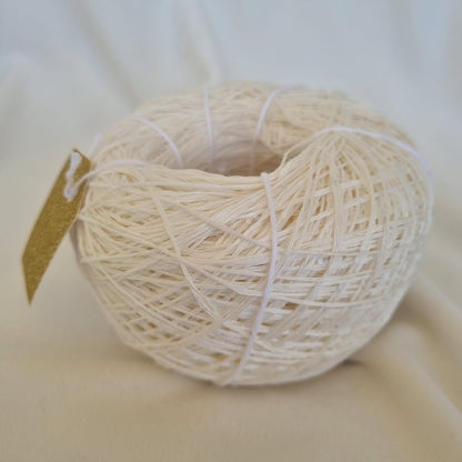 Fil Lin Naturel avec Sequins 3 mm – 100% Lin – Écheveau 100g – Couleur Crème – Idéal Été, Châles, Tops & Accessoires Bohèmes
