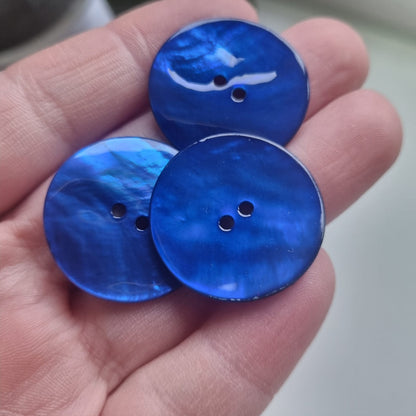 Bouton en Nacre Agoya –  – 2 Trous – 15 mm  18 mm 22 mm 27 mm 35 mm– Brillant et Naturel