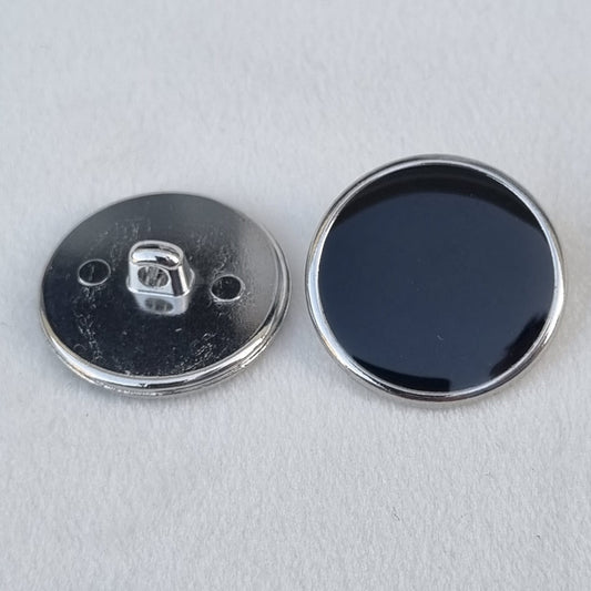Boutons en métal en résine  pastille laque 20 mm