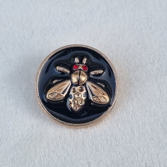 Boutons 18 mm Métallique Abeille