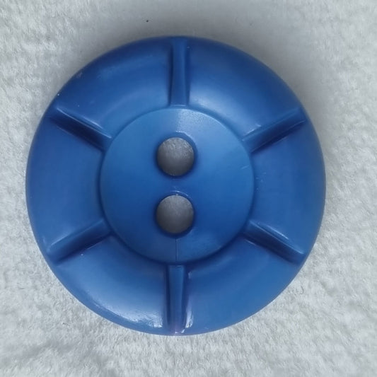 Boutons : 18 mm   polyamide 2 trous bleu