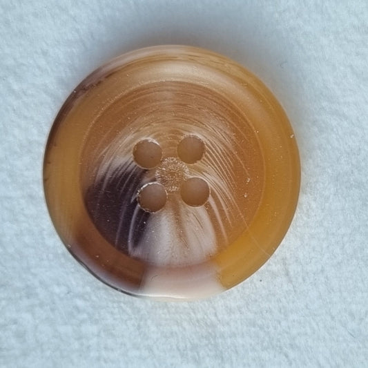 Boutons : 20 mm  polyamide 2 trous imitation résina