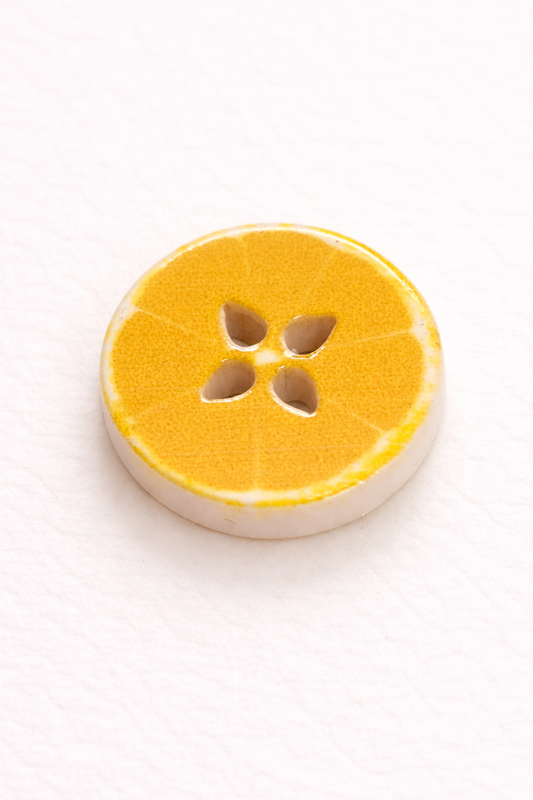 Boutons résine citron 15 mm – boutons originaux jaunes style fruit