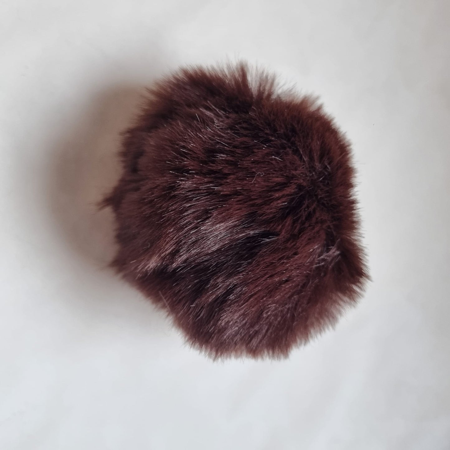 Pompons 8 cm en fausse fourrure de lapin douce avec boucles élastiques