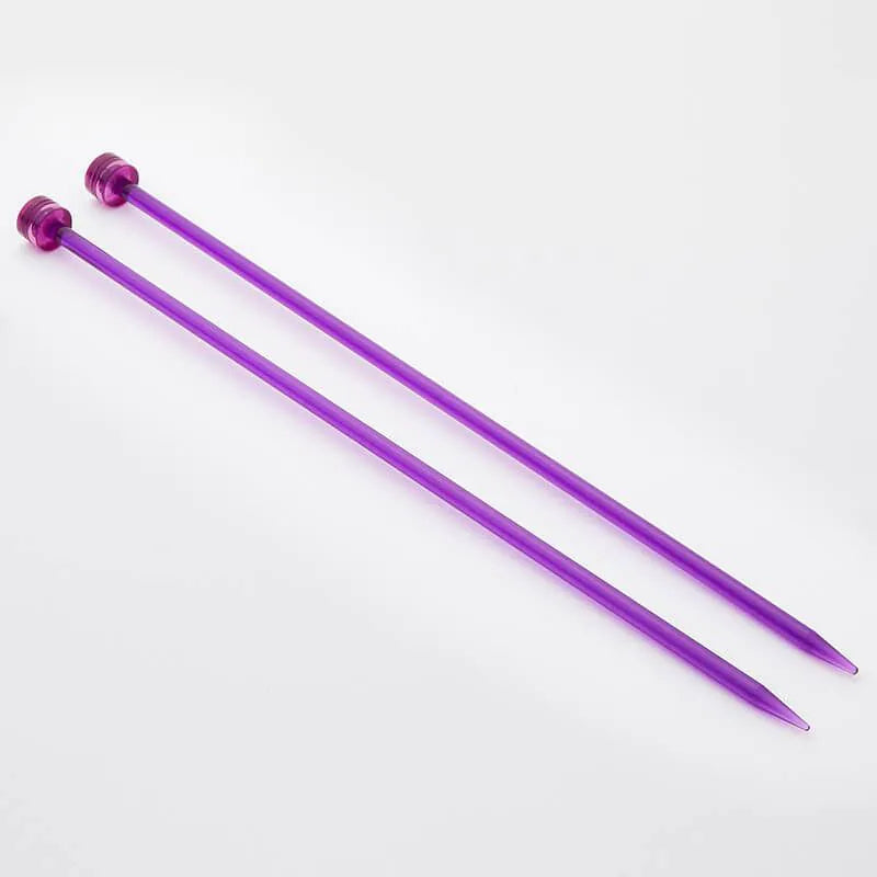 Aiguilles à tricoter pointe unique KnitPro Trendz 30 cm – (x2) – Aiguilles pointe unique légères et colorées